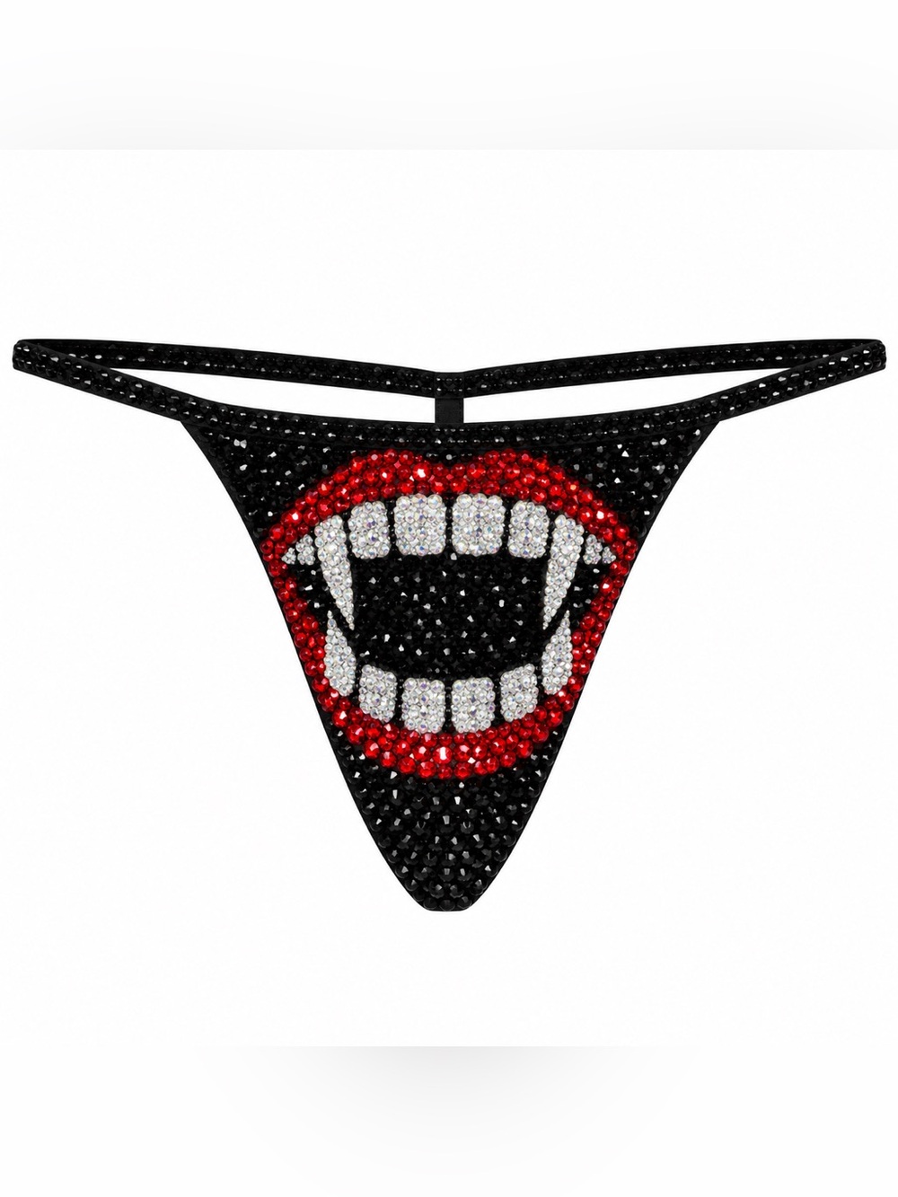 Vampire Theme Crystal Rhinestone Pantie Choose Style & Size XS-3X New